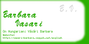 barbara vasari business card