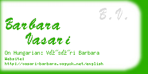 barbara vasari business card